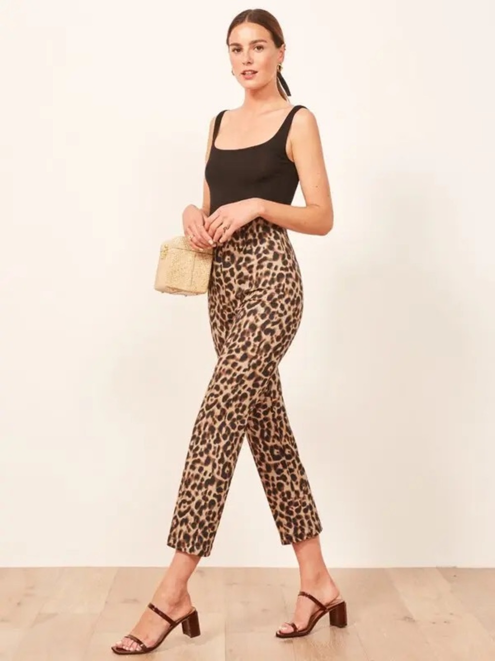 Reformation Marlon Leopard Pant